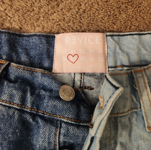 REVICE Blue Division Dream Fit Straight Leg Jeans Size 29 - Picture 2 of 3